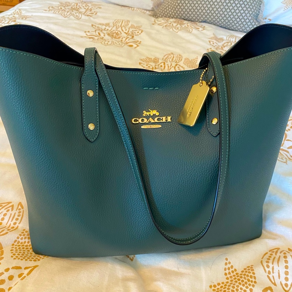 Coach Teal Tote